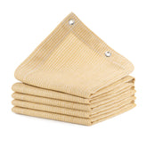 ABOSUN 90% Outdoor Sun Shade Cloth 10’ x 20’ in wheat colour front view
