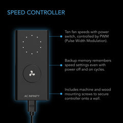 AC Infinity CLOUDLINE H4 fan speed controller with IP65 rating