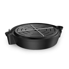 AC Infinity Self-Watering Fabric Pot Base black front view