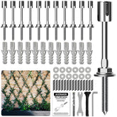 Acemaker Wire Trellis Kit with 12 crosshead hubs and accessories