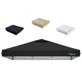 Acepic 10x10 canopy replacement top black front view