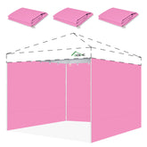 Acepic 10x10 canopy sidewalls vintage pink front view