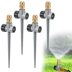 Acostop 4pcs 360° metal sprinklers in gray color