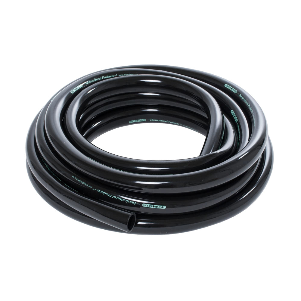 ACTIVEAQUA 0.75 Inch Vinyl Tubing 25 Feet, Black front view