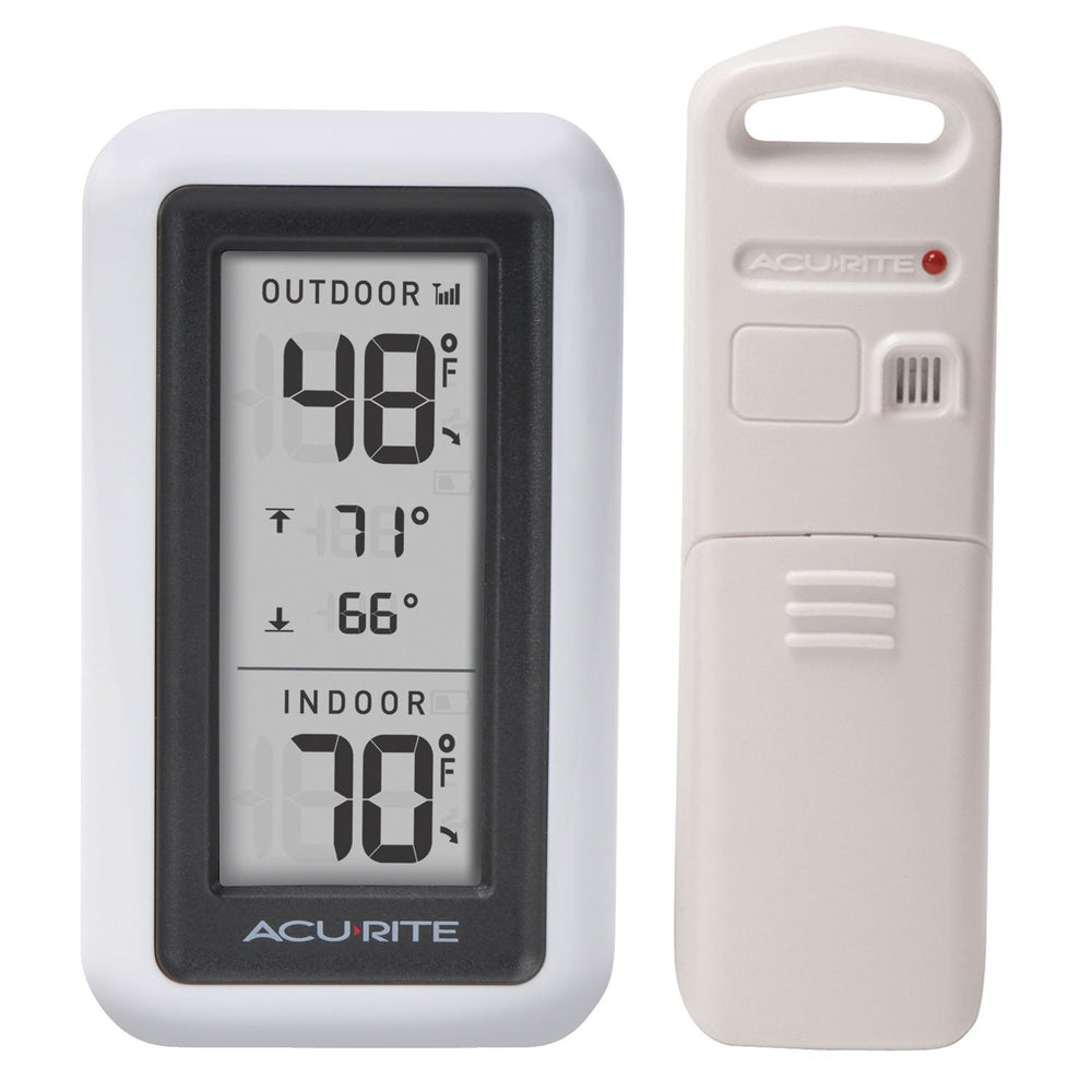 AcuRite Digital Thermometer front view with LCD display
