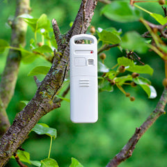 AcuRite weather station displaying temperature and humidity
