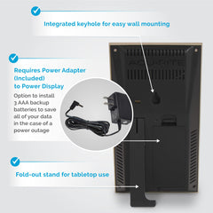 AcuRite weather station showing indoor temperature and humidity