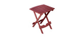 Adams Quick-Fold Side Table Merlot front view