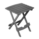 Adams Quik-Fold® Side Table charcoal model front view