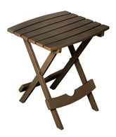 Adams Quik-Fold® Side Table front view in Earth Brown