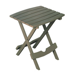 Adams Quik-Fold® Side Table grey front view
