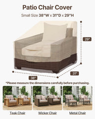 Adjustable click-close straps on Vailge Chair Cover