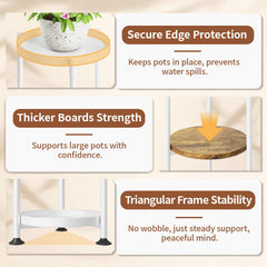 Adjustable feet of LASZOLA Plant Stand for stability