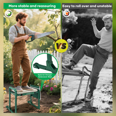Adjustable stabilizing legs of Saker Garden Kneeler