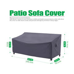 Adjustable straps and buckles on F&J Outdoors Patio Sofa Cover