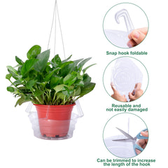 Adnee 8 inch hanging plant water catcher tray with plant