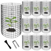 Adnee Wire Plant Protector Set, 10 Pack with metal mesh panels