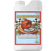 Advanced Nutrients Overdrive 1 L liquid flower hardener bottle front view