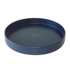 Afrine 12-inch plant saucer blue front view