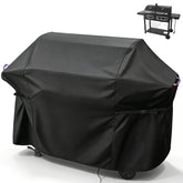 Agustone Grill Cover 65"L x 30"W x 50"H black fabric front view