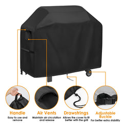 Agustone Grill Cover features drawstrings and buckles