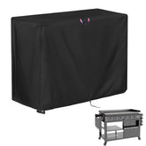 Agustone Grill Cover front view, black, for Royal-Gourmet GB6000