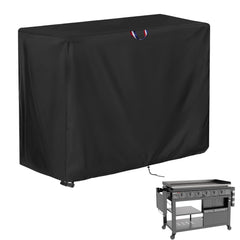 Agustone Grill Cover front view, black, for Royal-Gourmet GB6000