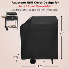 Agustone grill cover with adjustable buckles and drawstrings