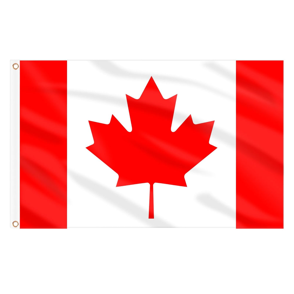 AhfuLife Canada Flag 3 x 5 ft front view with vibrant colours