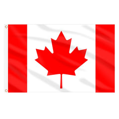 AhfuLife Canada Flag 3 x 5 Ft front view with vibrant red and white colors
