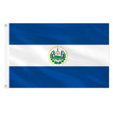AhfuLife El Salvador Flag 3x5 Ft front view showing vibrant colours