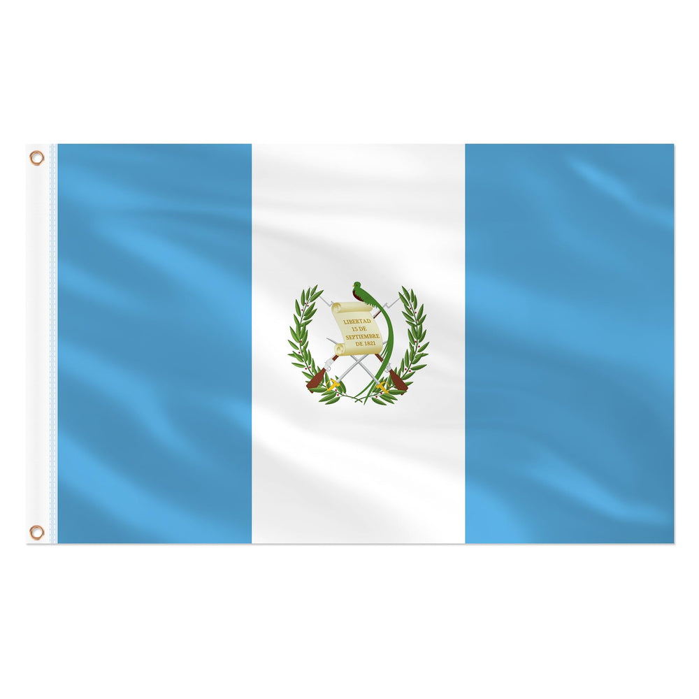 AhfuLife Guatemala Flag 3x5 ft front view with vivid colours