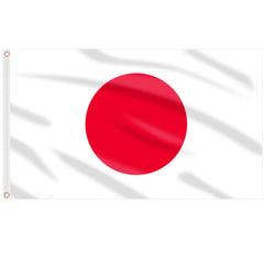 AhfuLife Japan Flag 3x5 ft front view