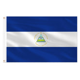 AhfuLife Nicaragua Flag 3x5 ft front view with vibrant colours