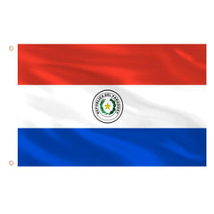 AhfuLife Paraguay Flag 3x5 ft front view with vibrant colors