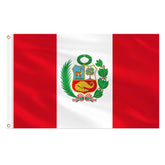 AhfuLife Peru Flag 3x5 Ft front view with vibrant colours
