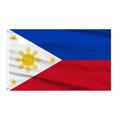 AhfuLife Philippines Flag 3x5 ft front view with bright colors