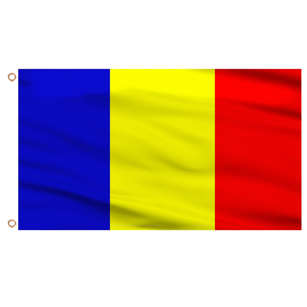 AhfuLife Romania Flag 3x5 ft front view with grommets