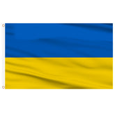 AhfuLife Ukraine flag 3x5 ft front view with bright colours