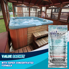 Ahh-Some Hot Tub Serum Cleaner Sachet packaging details
