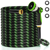 Ahititi Garden Hose 50ft lightweight design in black and green