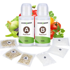 Ahopegarden 800ml A&B Hydroponic Nutrients front view