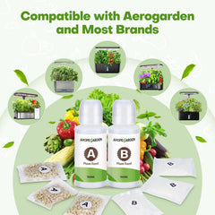 Ahopegarden hydroponic nutrients with measurement cap