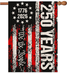 AIBOLYNE 250 Years Garden Flag front view 28x40 inch