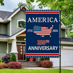 AIBOLYNE 250th Anniversary USA Garden Flag back view
