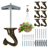 Aidoclip Heavy-Duty Ceiling Swag Hook bronze finish front view