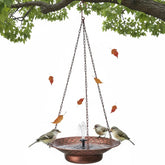 Aifeorzo 12.6-inch Hanging Solar Bird Bath Fountain in bronze