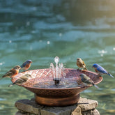 Aifeorzo solar bird bath bronze model with fountain