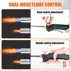 Aikyciu Propane Torch Weed Burner with propane tank connection