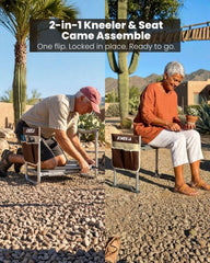 Aimerla Garden Kneeler Seat folded for storage